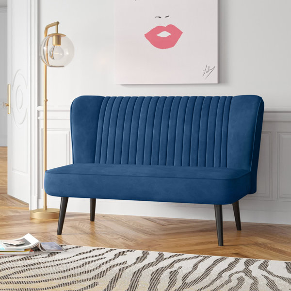 Etta Avenue™ Teen Ashlynn 53'' Velvet Armless Loveseat & Reviews Wayfair